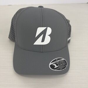 Bridgestone Tour B Vented Golf Strapback Adjustable Hat Cap Gray NWT